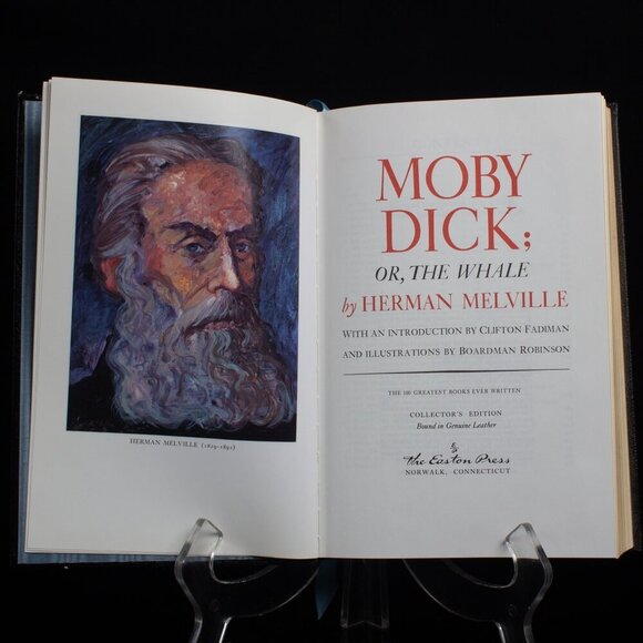 Easton Press Moby Dick By Herman Melville Collectors Edition Leather Bound Book - Picture 3 of 7